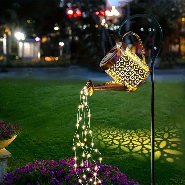 Luminária Regador Led Decoração Jardim - Carregamento Solar